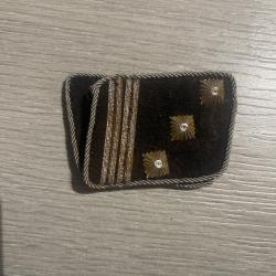 une paire de pattes de cols de lieutenant colonel ww2