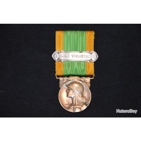 MEDAILLE COMMEMORATIVE 1914/1918-MODULE DE MORLON-POINCON JANVIER BERCHOT-ENGAGE VOLONTAIRE