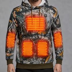 PACK Veste Chauffante Chasse Camo 14 Zones + Batterie Powerbank 10000mAh