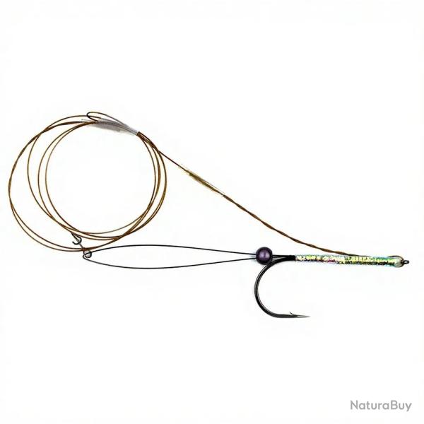 Monture mouche brochet FMF Tube Fly Wiggle Tail Trace Rig 1500