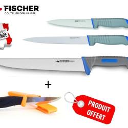 3 Couteaux Fischer + Couteau Clipper Offert