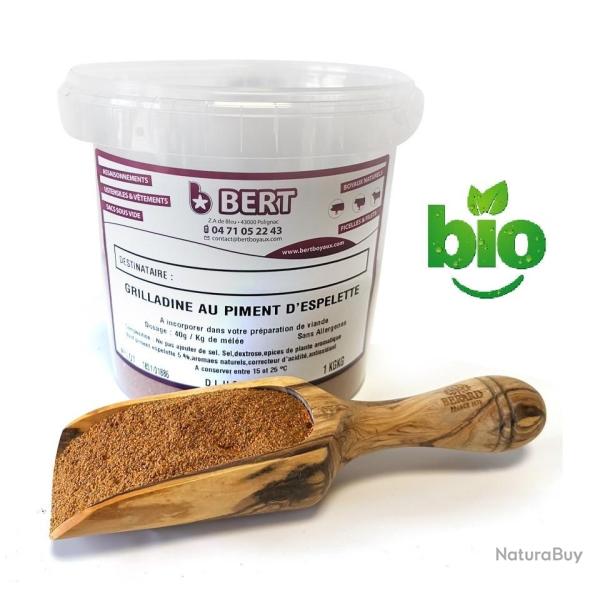 Grilladine BIO Piment Espelette 1Kg