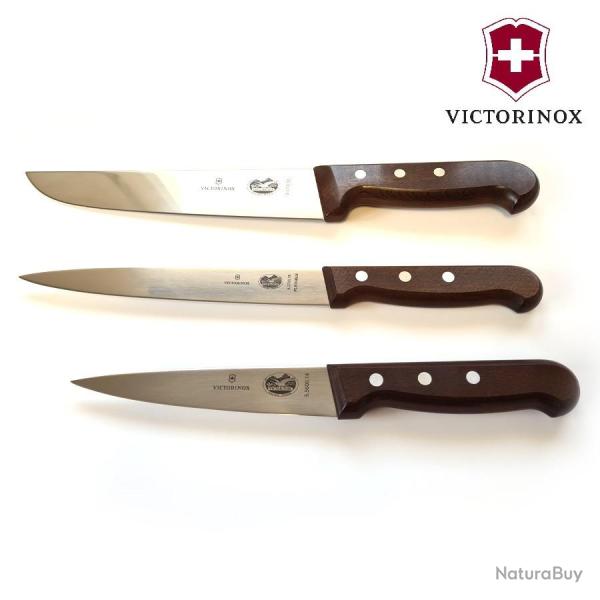 Lot de 3 Couteaux Victorinox manche Bois