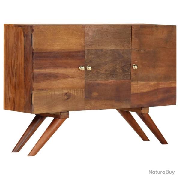 Buffet bahut armoire console meuble de rangement bois recycl� massif 110 cm marron 4402286