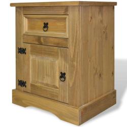 Table de nuit chevet commode armoire meuble chambre meuble de chevet pin mexicain gamme corona 53 x