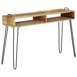 Buffet bahut armoire console meuble de rangement bois de manguier massif 115 cm 4402227