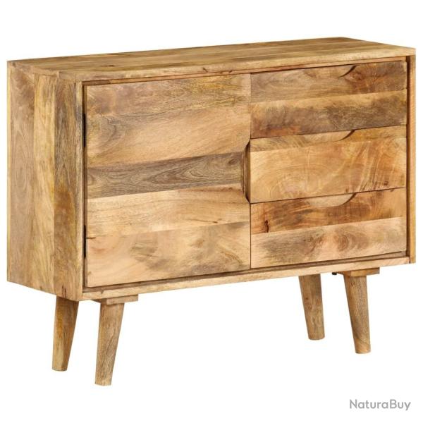 Buffet bahut armoire console meuble de rangement bois massif de manguier 90 cm 4402095