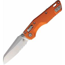 Couteau Microtech MSI Mini Lame Sheepsfoot Acier M390MK Manche Aluminium Orange MCT210M11FLOR