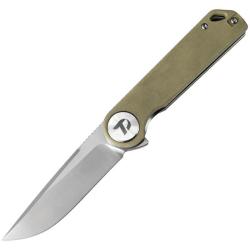 Couteau Dreamtech Lame Acier D2 Drop Point Manche G10 Desert Tan Liner Lock DTK3897GD