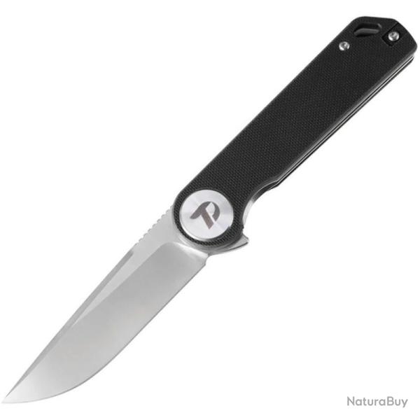 Couteau Dreamtech Lame Acier D2 Drop Point Manche G10 Black Liner Lock DTK3897GB