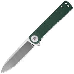 Couteau Dreamtech Lame Acier D2 Drop Point Manche G10 Green Liner Lock DTK3896GGR