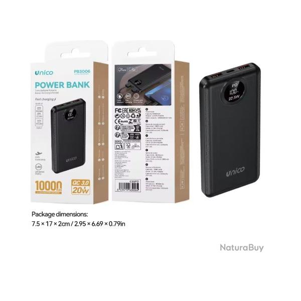 Batterie Externe Powerbank 10000mAh USB 5V | Pour V�tements Chauffants & Chasse