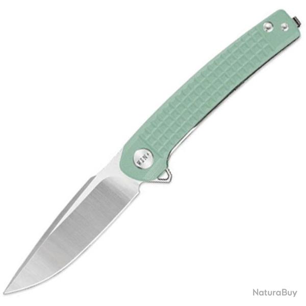 Couteau Dreamtech Lame Acier D2 Drop Point Manche G10 Jade Liner Lock DTK3613GJ