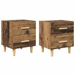 Armoire de lit avec tiroir 40 x 35 x 47 cm rangement pratique moderne en bois ancien 02_0052676