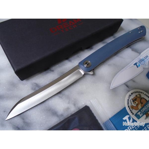 Couteau Dreamtech Liner Lock Lame Acier D2 Sheepsfoot Manche Large G10 Slate DTK4224LD