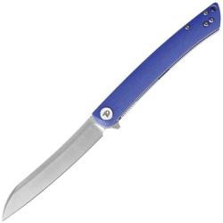 Couteau Dreamtech Liner Lock Lame Acier D2 Sheepsfoot Manche Large G10 Blue DTK4224LBL