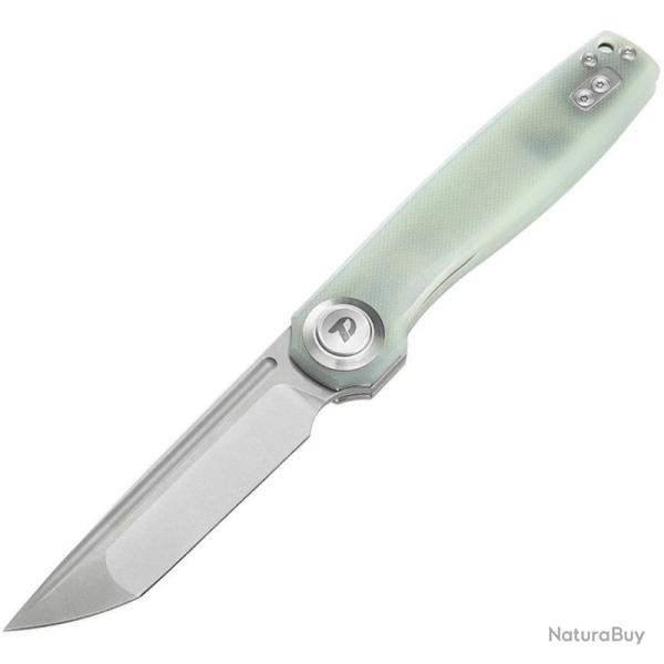 Couteau Dreamtech Button Lock Lame Acier D2 Tanto Manche G10 Jade DTK4002GJ