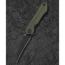Couteau Bestech Ivy Lame Acier 14C28N Manche G10 Vert Olive Liner Lock BTKG59C