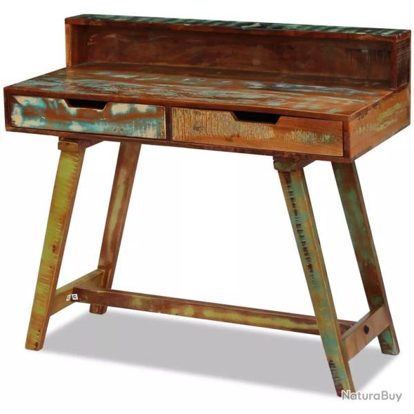 Bureau table meuble travail informatique bois de r�cup�ration massif 0502144