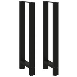 Lot de 2 pieds de table de bar ajustables 40 x 110-111 cm design moderne salle &agrave; manger en acier no