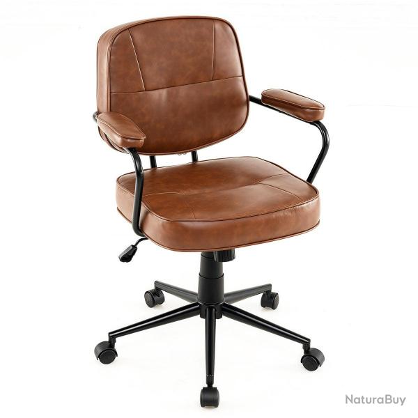 Chaise de bureau r�glable moderne avec fonction bascule 63 x 58 x 85-93 cm assise ergonomique finit