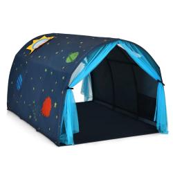 Tente de jeu enfants 144 x 102 x 82 cm espace de jeux polyvalent ambiance cosy en tissu peau de p&ecirc;c
