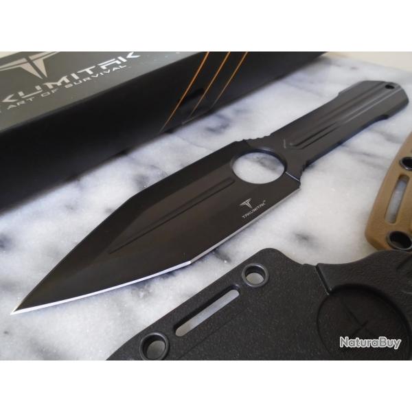 Couteau Takumitak Steel Rain Lame Acier 3Cr13 Manche FRN Etui Kydex TKF314