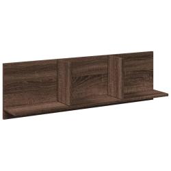 Armoire murale flottante rangement pratique 100 x 16,5 x 30 cm en bois d'ing&eacute;nierie marron 02_00505