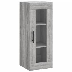 Armoire murale design pratique rangement espace visible 34,5 x 34 x 90 cm en bois d'ing&eacute;nierie sono