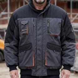 TERRATREND 4629GN -- Blouson de travail gris : robustesse polycoton et multipoches ultra-fonctionnel