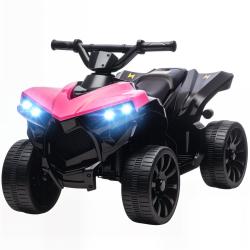 Quad &eacute;lectrique enfant jardin 70 x 42 x 45 cm musique int&eacute;gr&eacute;e phares lumineux assise stable design