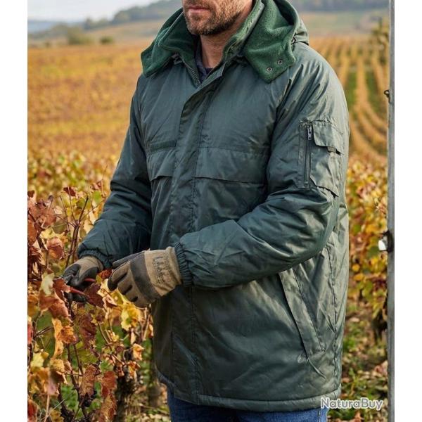 SEDETEX VIGNE -- Parka imperm�able kaki : protection thermique et �tanche S
