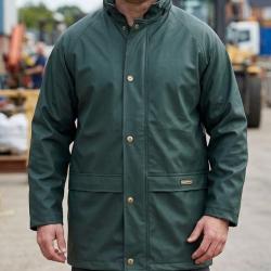 PLUIE E0134 -- Coupe-vent doubl&eacute; polaire vert : imperm&eacute;abilit&eacute; et protection thermique L