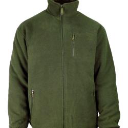 Veste Polaire Doubl&eacute;e Kaki - Int&eacute;rieur Matelass&eacute; et Anti-Boulochage S