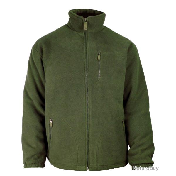 Veste Polaire Doubl�e Kaki - Int�rieur Matelass� et Anti-Boulochage 4XL