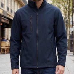 CHALLENGER BALTIC1 -- Blouson softshell noir : protection coupe-vent et confort stretch L