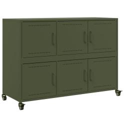 Buffet bahut commode armoire meuble de rangement organisateur cuisine salle de s&eacute;jour salon olive 1