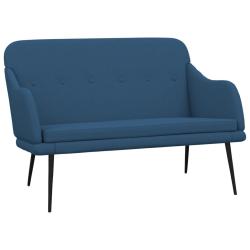 Banc banquette 110 x 76 x 80 cm tissu bleu 02_0010506