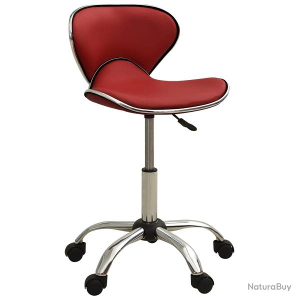 Chaise fauteuil si�ge de bureau informatique �tude similicuir rouge 02_0024059