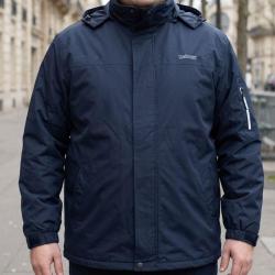 CHALLENGER JAKARTA1 -- Coupe-vent d&eacute;perlant bleu marine : &eacute;tanch&eacute;it&eacute; et l&eacute;g&egrave;ret&eacute; respirante XL