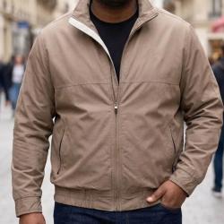 WINCHESTER JONAS1B -- Blouson zipp&eacute; beige : confort respirant en pur coton L