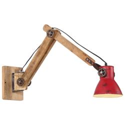 Lampe murale style industriel d&eacute;coratif bureau 96 x 15 x 20 cm en fer rouge d&eacute;lav&eacute; 02_0047500