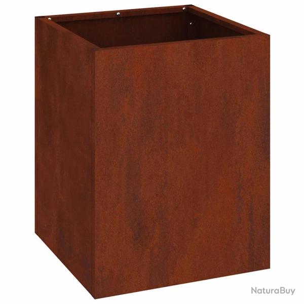 Cache-pot de jardin industriel chic ext�rieur 32 x 32 x 40 cm en acier patin� 02_0052459