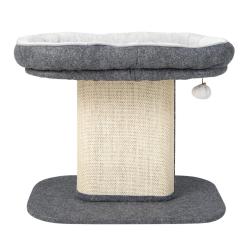 Arbre &agrave; chat tour avec perchoir spacieux 60 x 42 x 51 cm structure stable pour dormir et jouer en p
