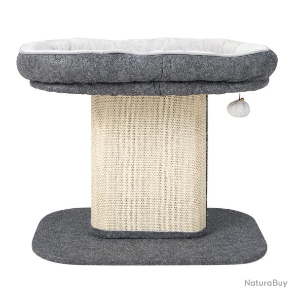 Arbre � chat tour avec perchoir spacieux 60 x 42 x 51 cm structure stable pour dormir et jouer en p