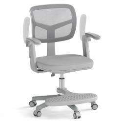 Chaise de bureau pour enfants hauteur r&eacute;glable 57 x 55 x 80-91 cm r&eacute;glable mobile style moderne en