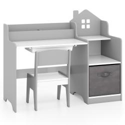 Ensemble de meubles polyvalents pour enfants bureau 94 x 40 x 76,5 cm chaise ergonomique ambiance c