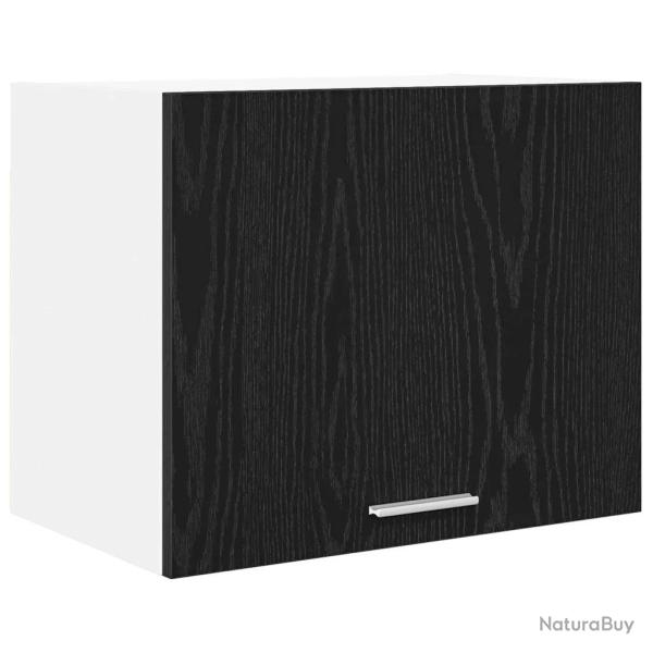 Armoire suspendue moderne grande capacit� rangement 50 x 31 x 40 cm en bois d'ing�nierie noir 02_00