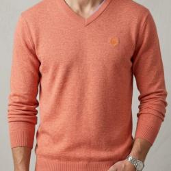 Pull homme CHALLENGER PALAIS2 col V : le confort longue dur&eacute;e d'une maille douce et lumineuse M