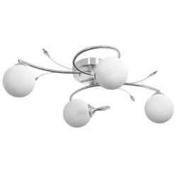 Plafonnier rond design moderne salon chambre 74 x 17,5 cm &eacute;clairage LED en fer nickel 02_0046953